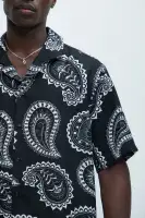 Laredo Paisley Shirt(Black/White,S)