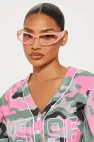 The Sweet Escape Sunglasses(Pink,OS)
