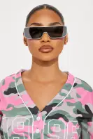 I'll Be Going Hard Sunglasses(Silver,OS)