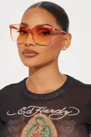 Tequilla Sunrise Sunglasses(Orange/combo,OS)