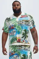 Mykonos Textured Shirt(Cream/combo,S)