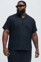 Bahamas Linen Shirt(Black,S)