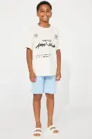 Mini Caught In A Daze Terry Sweatshort(Acid Wash Blue,4)