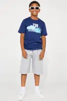 Mini Knit Screen & Fleece Short Set