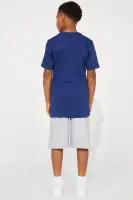 Mini Knit Screen & Fleece Short Set(Navy/combo,4)