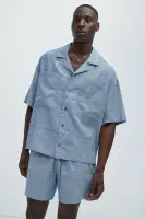Bahamas Linen Cuban Boxy Shirt