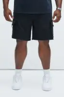 Rush Home Denim Cargo Shorts(Black,30)