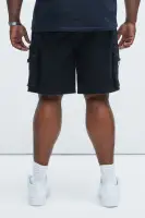 Rush Home Denim Cargo Shorts(Black,30)