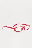 Beauty And Brains Blue Light Glasses(Red,OS)