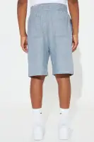 Mini Bahamas Resort Linen Shorts(Blue,4)
