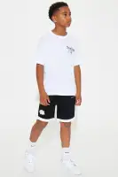 Mini Tyson Contrast Warm Up Shorts(Black,4/5)