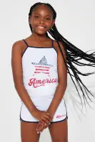 Mini America Rocks Short Set(White,4/5)