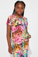 Mini Dancing Queen Legging Set(Pink/combo,XS)