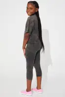 Mini Infamous Washed Capri Set(Charcoal,4/5)