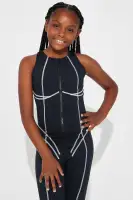 Mini Motivate Elevate Jumpsuit(Black,4/5)