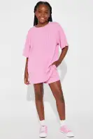 Mini Yessica Ribbed Short Set
