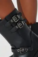 Mini Come Check This Combat Boot(Black,11)