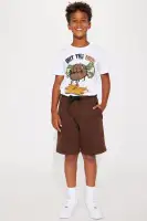 Mini Always Clean Fleece Shorts(Brown,8)