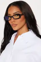 Heading Into The Office Blue Light Glasses(Black,OS)