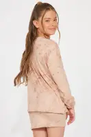 Mini Greatest Of All Time Skirt Set(Mauve,4/5)