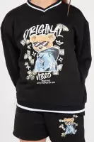 Mini Original Baddie Fleece Short Set(Black,4/5)