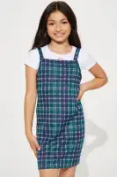 Mini Embroidered Dress Set(Navy/combo,S)