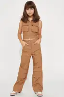 Mini Kailani Pant Set(Mocha,4)