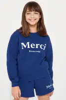 Mini Merci Fleece Short Set(Navy,4/5)