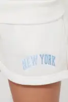 Mini Relaxin' In New York Fleece Short Set(Cream,4/5)