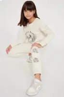 Mini Sweet As Heaven Fleece Pant Set(Sand,XS)