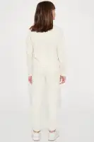 Mini Sweet As Heaven Fleece Pant Set(Sand,XS)