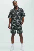 Bartlett Jacquard Shirt(Black/combo,S)