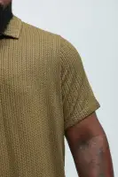 Catanina Textured Polo(Olive,S)