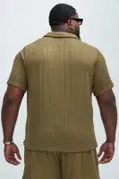 Catanina Textured Polo(Olive,S)