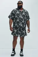Bartlett Jacquard Shirt(Black/combo,S)
