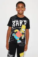 Mini Spray Paint Bart Jogger Set(Black,4/5)