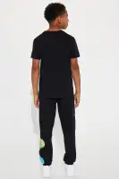 Mini Spray Paint Bart Jogger Set(Black,4/5)