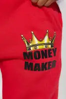 Mini Money Maker Fleece Jogger Set(Red/White,4)