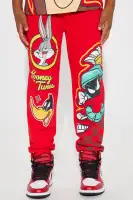 Mini Taz Go Crazy Jogger Set(Red,4/5)