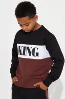 Mini Young King Matching Pant Set(Black,4)