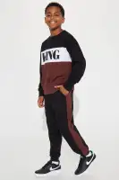 Mini Young King Matching Pant Set