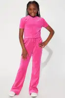 Mini OG Trendsetter Velour Baby Tee Set