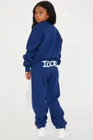 Mini Iconic Sweatpant Set(Navy,4/5)