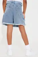 Mini Show You Off Denim Skort(Medium Blue Wash,4)