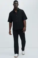 Capstan Textured Shirt(Black,S)