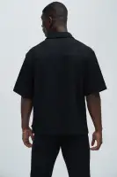 Capstan Textured Shirt(Black,S)