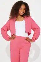 Mini On The Go Fleece Pant Set(Pink,4)