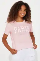 Mini Straight To Paris Fleece Pant Set (Pink,S)