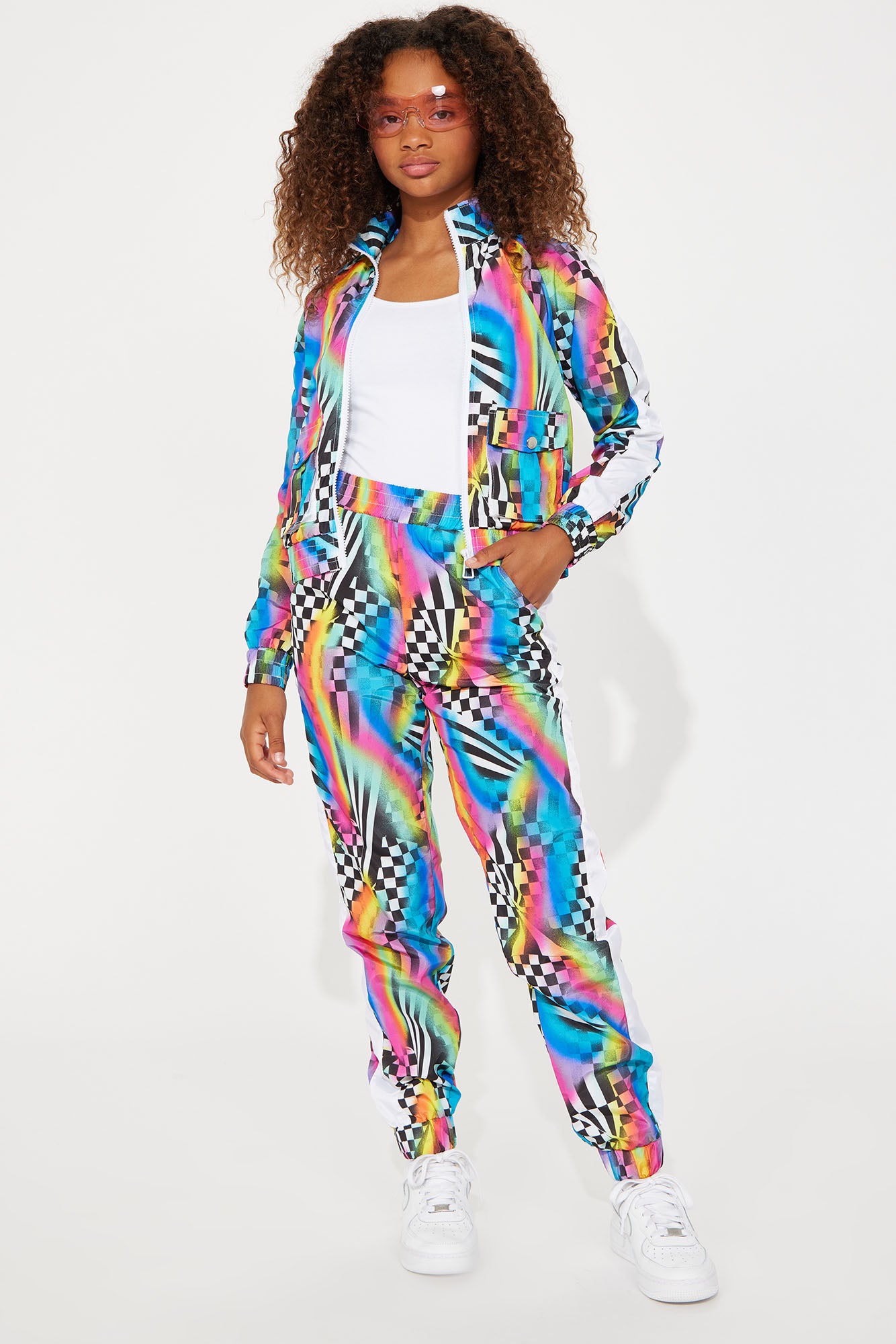 Mini Track Star Windbreaker Long Sleeve Set