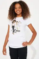 Mini Fashionable Queen Cargo Pant Set(White/combo,4)